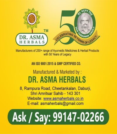 contact information of dr asma herbals