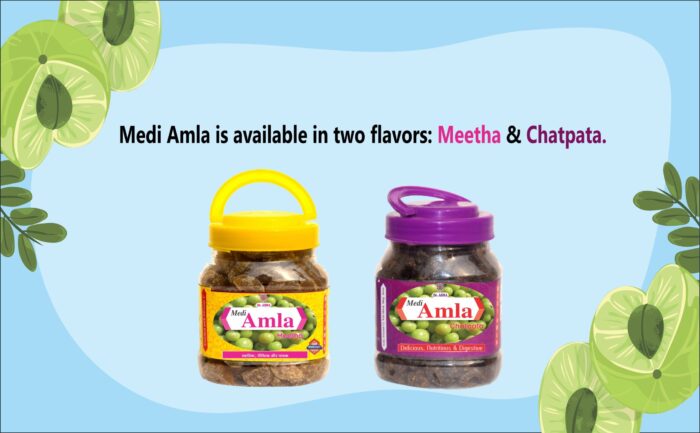two flavours of amla candy meetha chatpata