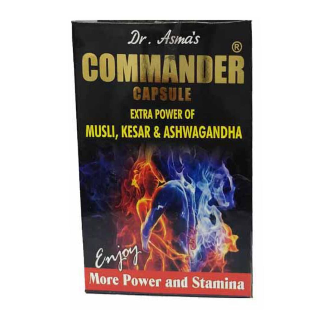 commander capsule daily energiser energy booster body grow ayurvedic
