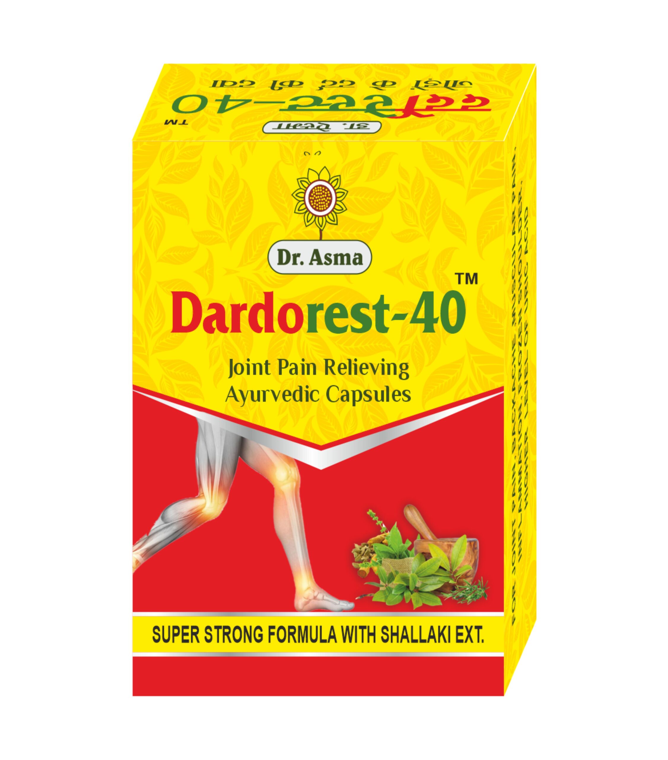 dardorest ayurvedic capsules for joint pain back ache musle pain dr asma herbals