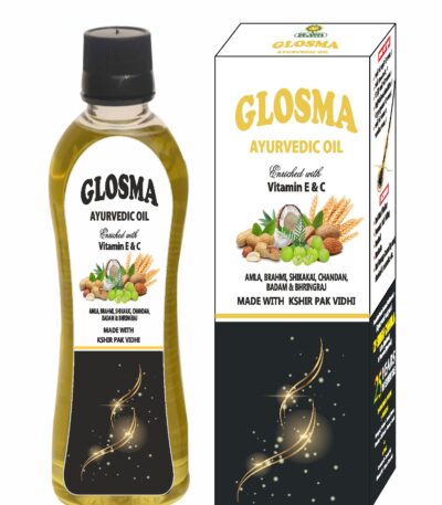 glosma ayurvedic herbal hair oil itching scalp dandruff