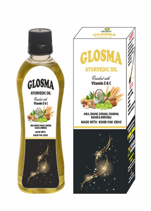 glosma ayurvedic herbal hair oil itching scalp dandruff