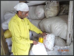 Packing raw materials