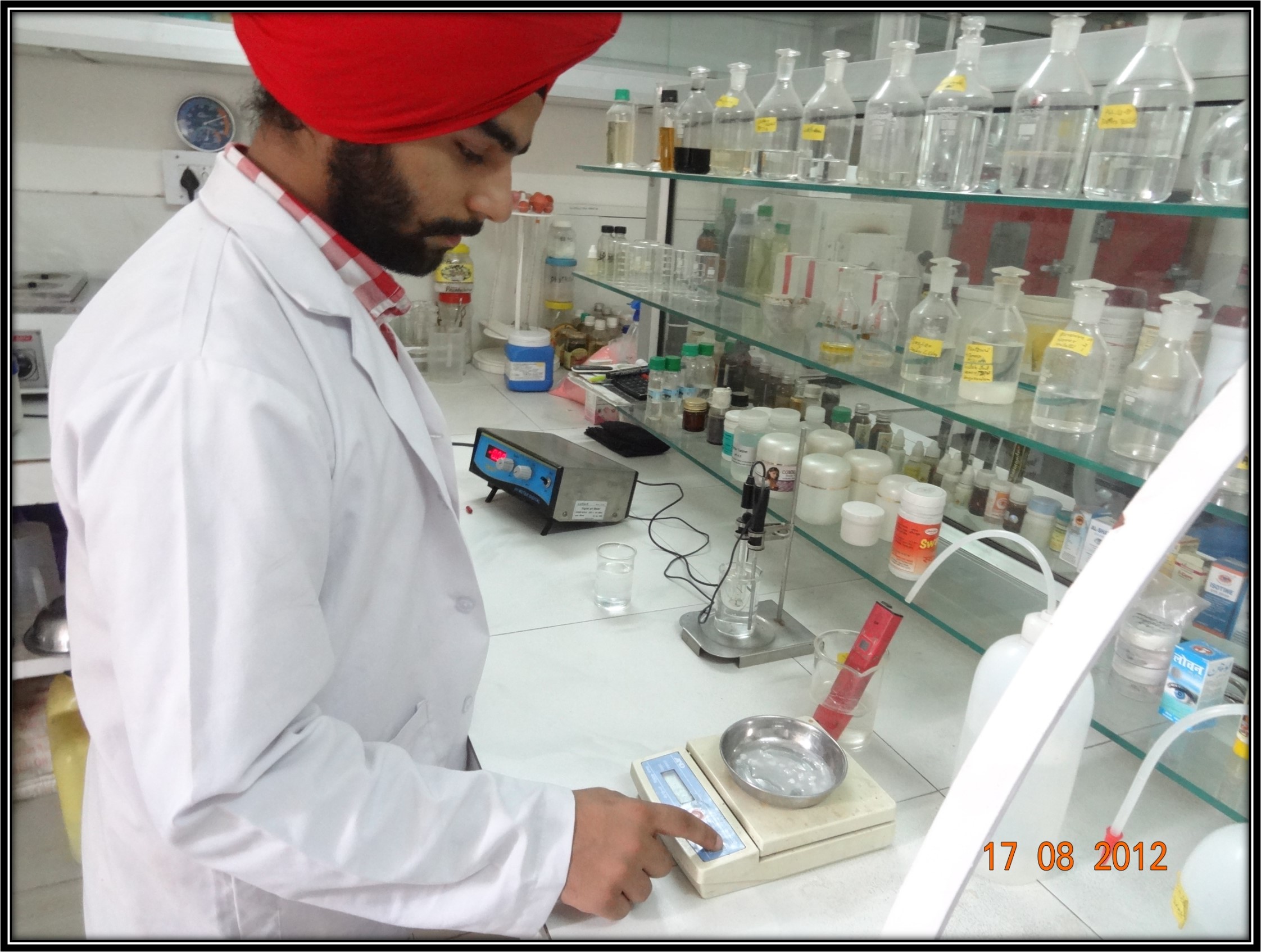 Laboratory section of Dr. Asma Herbals to test quality and efficacy of Herbs