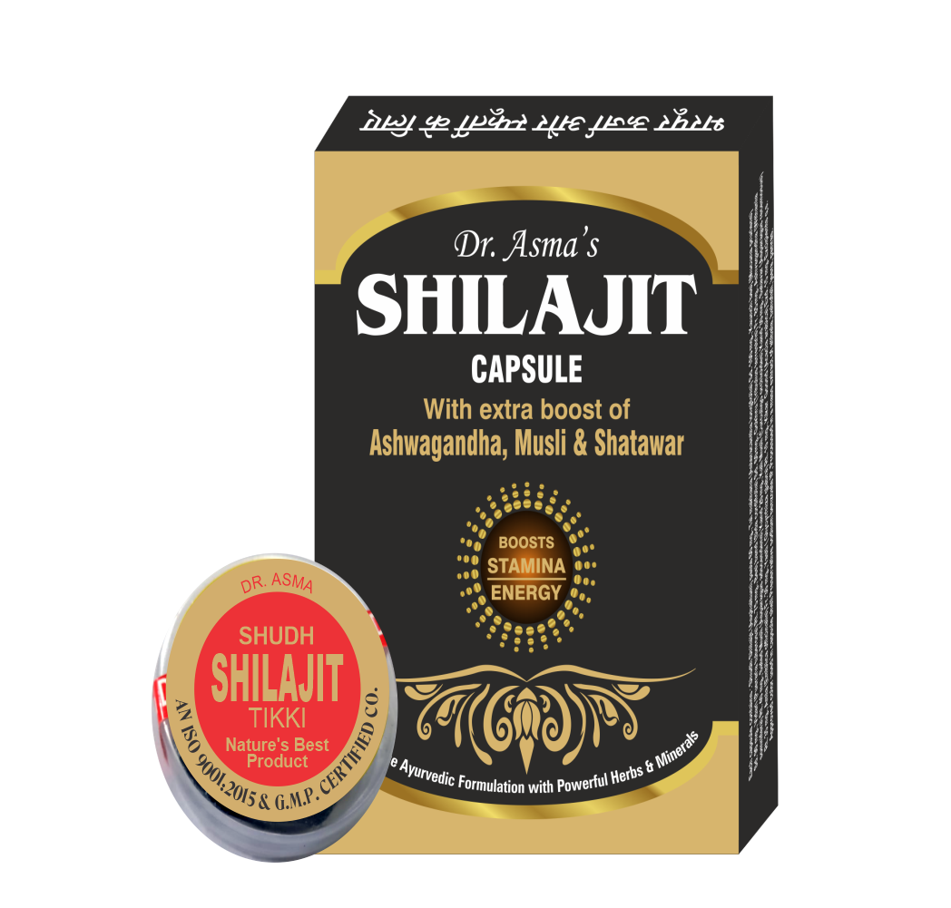 Dr asma shilajeet shilajit capsule ayurvedic resin raw mineral shilajitu