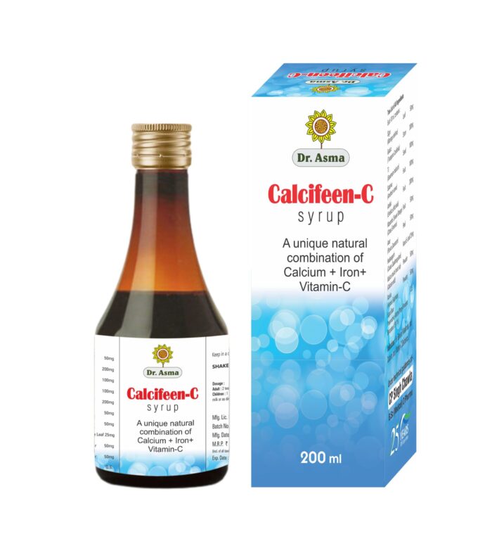 Calcifeen-C Ayurvedic Calcium Iron Vitamin C Syrup by Dr, Asma Herbals