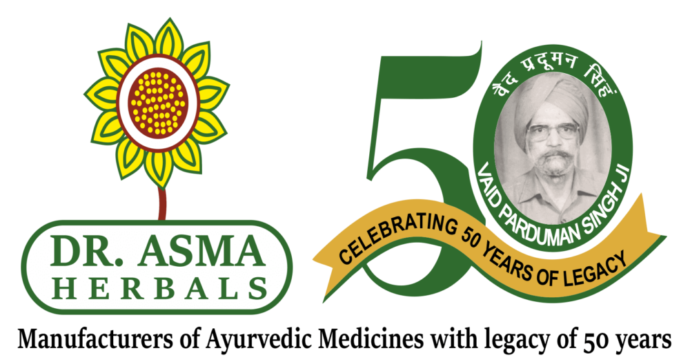 dr asma logo banner legacy of 50 years vaid parduman singh ji 80 kb final ayurvedic uric acid medicine amazon