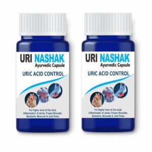 uri nashak combo ayurvedic capsules for uric acid gout arthritis NEW 2 pc Dr. Asma Herbals